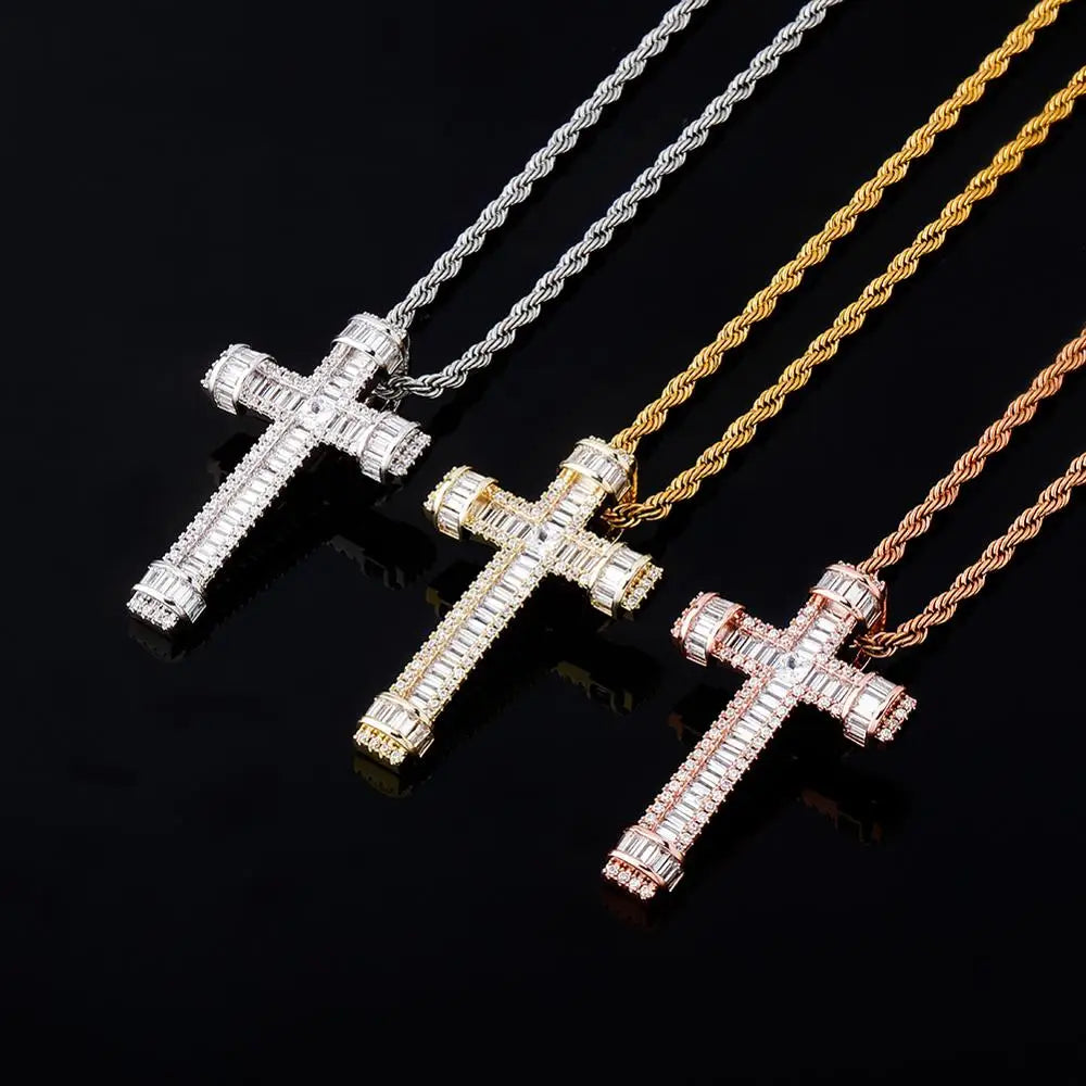 Graceful Strength Cross Pendant